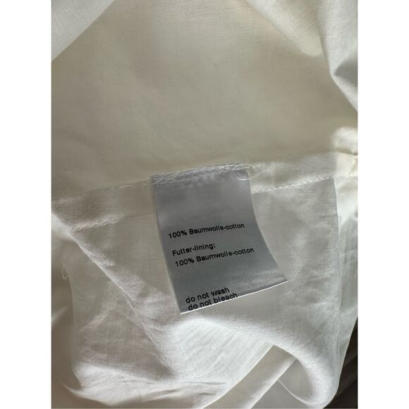 AKRIS Cotton Batiste Midi Dress with Circle Loop Embroidery US 8 $1390 - Picture 10 of 11